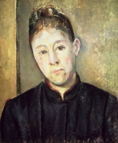 Portret van Madame Cezanne, 1885 door Paul Cézanne